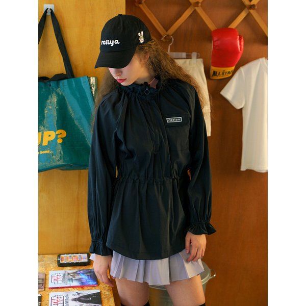 래빗 볼캡 블랙