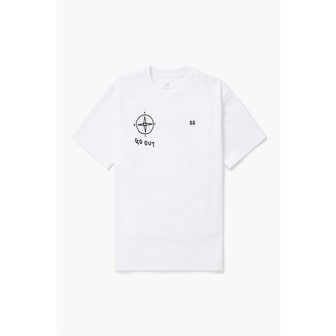 코오롱스포츠 남녀공용 그래픽 티셔츠 (GO OUT) JWTCM24831WHX