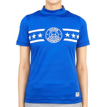 혼가먼트 골프웨어 모크넥 여성 반팔티셔츠 HCW 2A AA02 BLUE