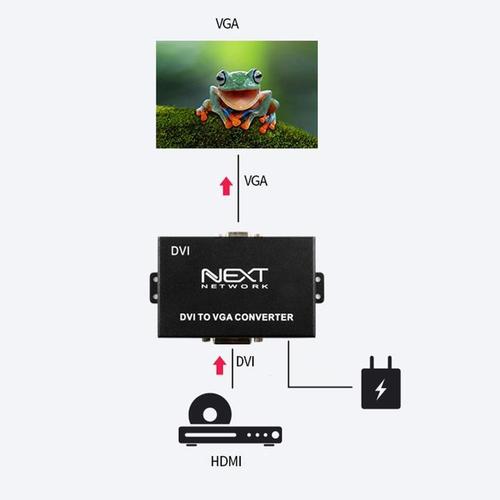 DVI to RGB(VGA) 컨버터 유전원 안정작동 아답터제공(1)