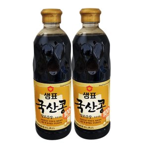 샘표 국산콩 양조간장 프리미엄 860ml x 2개