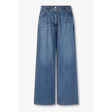 GCUT [지컷25F/W]벨티드 백 밴딩 데님 팬츠(7255355101)