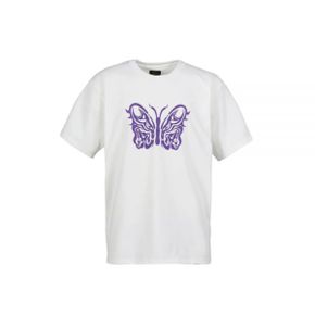 NEEDLES 니들스 x Kae Tanaka SS Crew Neck Tee - Poly Jersey KT Papillon OFF white (QV433) (