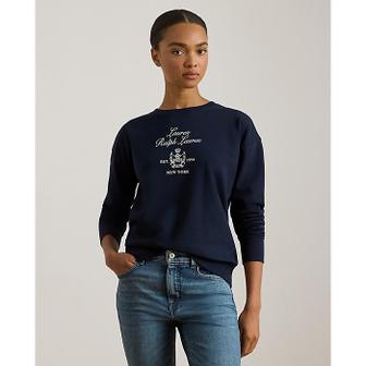 로렌 랄프 로렌 임브로이더 크레스트 플리스 풀오버(WMLRKNIS6820216410)