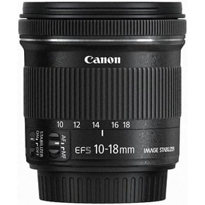 캐논 캐논 울트라 와이드 앵글 줌 렌즈 EF-S10-18mm F4.5-5.6 IS STM APS-C 호환 EF-S10-18ISSTM