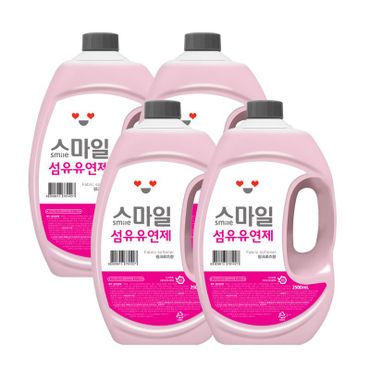 NS홈쇼핑 아토세이프 스마일 섬유유연제 핑크로즈향 2.5L 4개[30878282]