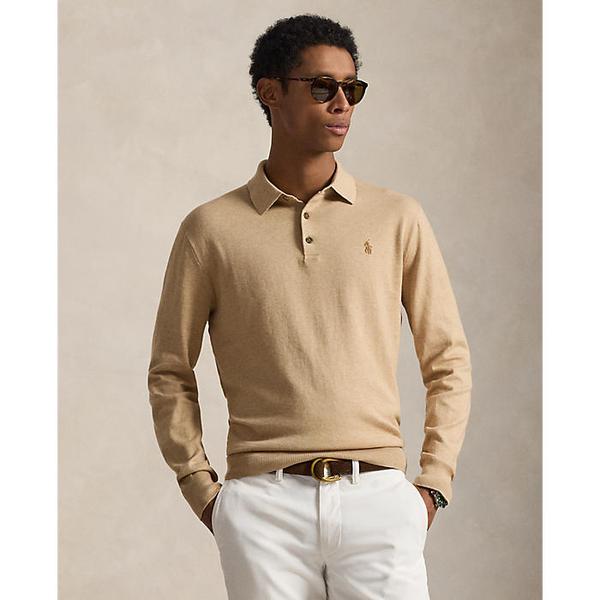 남성 코튼 폴로 칼라 스웨터(MNPOSWE16822566200)