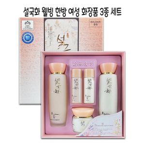 제이큐 설국화 웰빙 한방여성화장품 3종세트-O