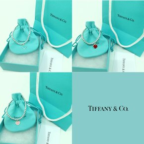 TIFFANY  CO  하트 태그 비즈 브레이슬릿 팔찌 601367086368616660145196