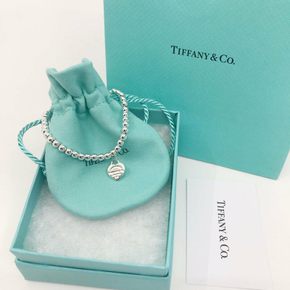 TIFFANY  CO  하트 태그 비즈 브레이슬릿 팔찌 601367086368616660145196