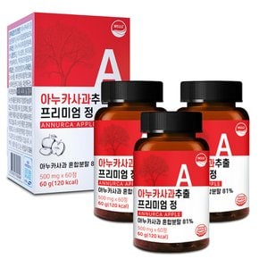 아누카사과 추출 프리미엄 정 500mg x 60정 3개 6개월분