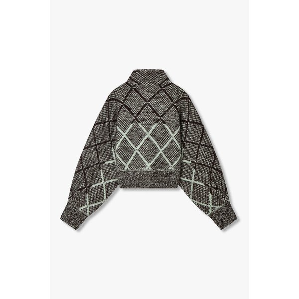 아가일 알파카 울 가디건 (다크 브라운) 3215330028000