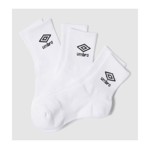 남녀공용 에센셜 3PACK 앵클 삭스 UP123CSC11WHT