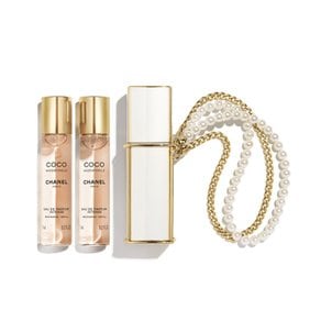 CHANEL [한정판] 코코 마드모아젤 오 드 빠르펭 엥땅스 펄스 스프레이 3X7ml (+쇼핑백)