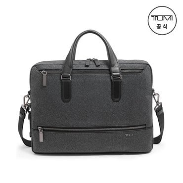 TUMI [TUMI KOREA] 해리슨 애본데일 탑 지퍼 브리프 서류가방 다크 차콜_06602052DCH