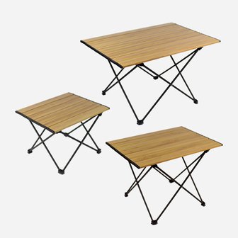 쿨맨 알루미늄 경량 캠핑 테이블 ver2 (고급형) 우드무늬