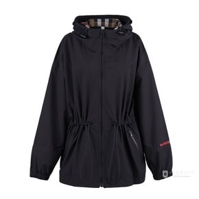 로고 벌리 바람막이 후드 집업 자켓 블랙 80842581