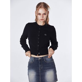 Embroidery Cardigan (BLACK)