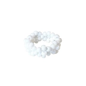 White Flowers Beads Ring 비즈반지