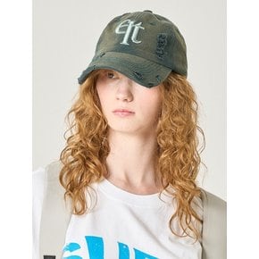 Brush Washed Ball Cap_Deep Green