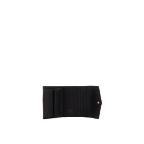 여성 small leather wallet Black