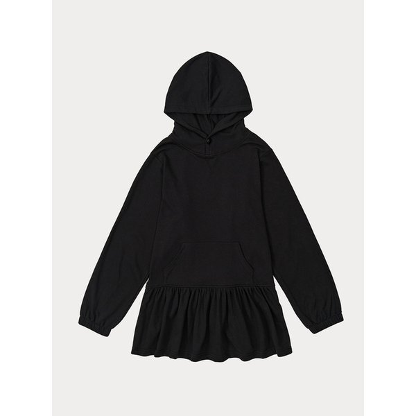 BUTTON SWEAT ONE-PIECE (BLACK)