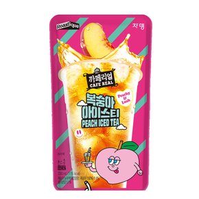 까페리얼 복숭아 아이스티 230ml 10개입 아이스 파우치 커피