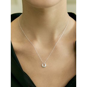 [진주귀걸이 2종 증정] Volume chain pass necklace