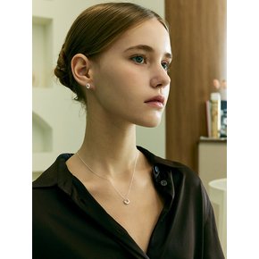 [진주귀걸이 2종 증정] Volume chain pass necklace