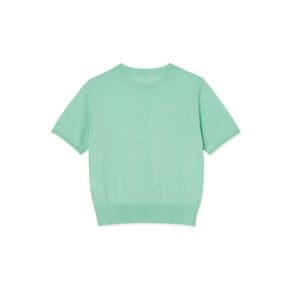 [정상가119,000원] Half Sleeve Round Knit Pullover  Mint Green (WE2351B04M)