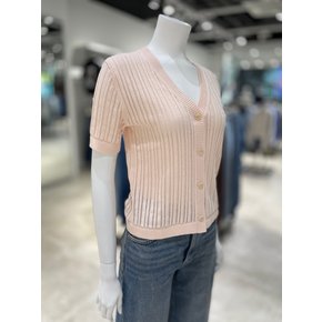 [파주점] [캘빈클라인진]여성오픈 브이넥 반팔 스웻 니트 가디건 47G327G-TGH