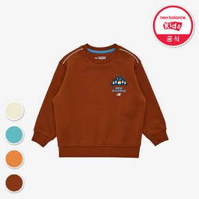 뉴발란스 키즈 Cozy Winter_일러스트 기모 아동 스웻 셔츠 NK9CE4403U