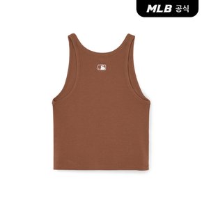 [코리아공식] 여성 빈티지 베이직 슬림 골지 나시티 NY (Mg.Brown)