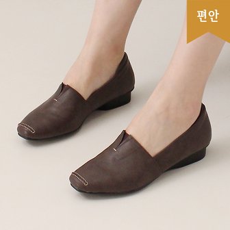 호박슈즈 2cm 우레탄창 국내생산 편한 캐쥬얼 슬립온 로퍼 단화 108745