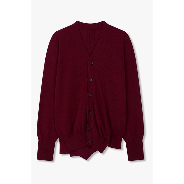 [REGULATION]울 캐시미어 브이넥 가디건 [레드] 6615330001000