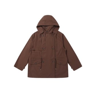 Solew 리버티 하프 트렌치 코트_브라운