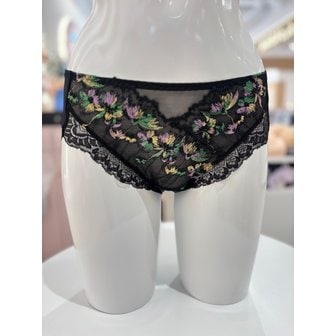 비너스 [여주점] 오르화 레이스 자수 노라인 햄 팬티 OPT7860H BK