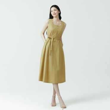 잇미샤 [24 S/S] 잇미샤 스퀘어넥 슬리브리스 원피스 ITO6ZOP720