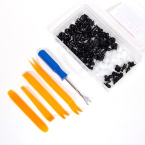 자동차 패스너 클립 리무버 세트 105pcs/차량용 리벳 볼트 고정핀 우찌핀 DIY 튜닝 플라스틱헤라