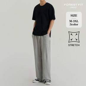 남성 밴딩 스판 와이드 트레이닝 팬츠 (MP2611)