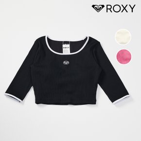 여성 캡 내장형 크롭 래쉬가드  SLIM CROP TOP (RF21RE079)
