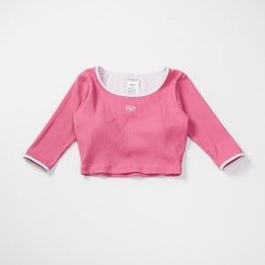 여성 캡 내장형 크롭 래쉬가드  SLIM CROP TOP (RF21RE079)