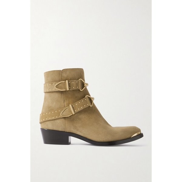 잘야 버클 스터드 스웨이드 앵클 부츠 토프 46376663162986470