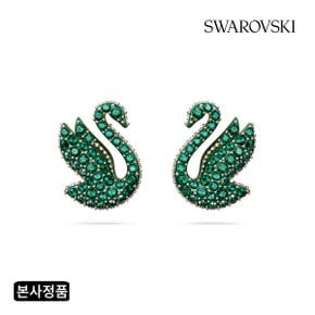 [본사정품/쇼핑백증정] Swan 그린 로즈골드 스터드 귀걸이 5650063
