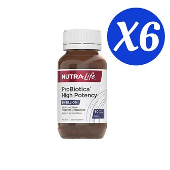 뉴트라라이프 프로바이오티카 고함량 500억 60캡슐 X6개