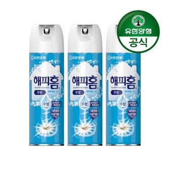 해피홈 [유한양행] 해피홈 모기약 수성 에어로솔 무향 350mL 3개