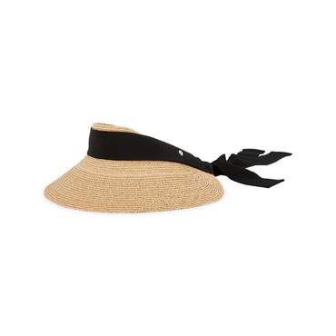 헬렌카민스키 여성 사비나 라피아 내추럴/블랙 바이저햇 HAT51251 NATURAL/BLACK