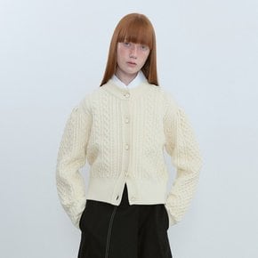 Wool Cabel Cardigan_IVORY