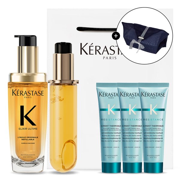 [SSG단독/설 기프트] 엘릭서 얼팀 오리지널 헤어오일 75ml + 리필 75ml 세트