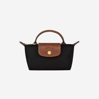  롱샴 르 플리아쥬 오리지널 핸들 파우치 블랙 Longchamp Le Pliage Original Handle Pouch Black